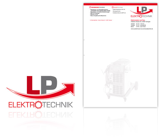 komplette Geschaeftsausstattung im Corporate Design