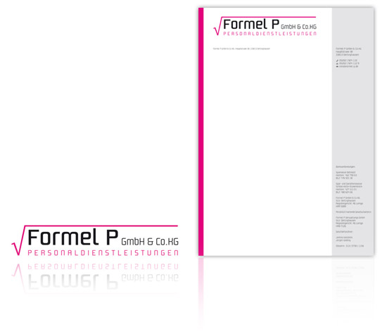 komplette Geschaeftsausstattung im Corporate Design