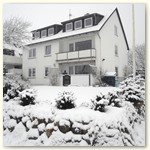 Gstehaus "Rostiger Anker" auf Sylt im Winter