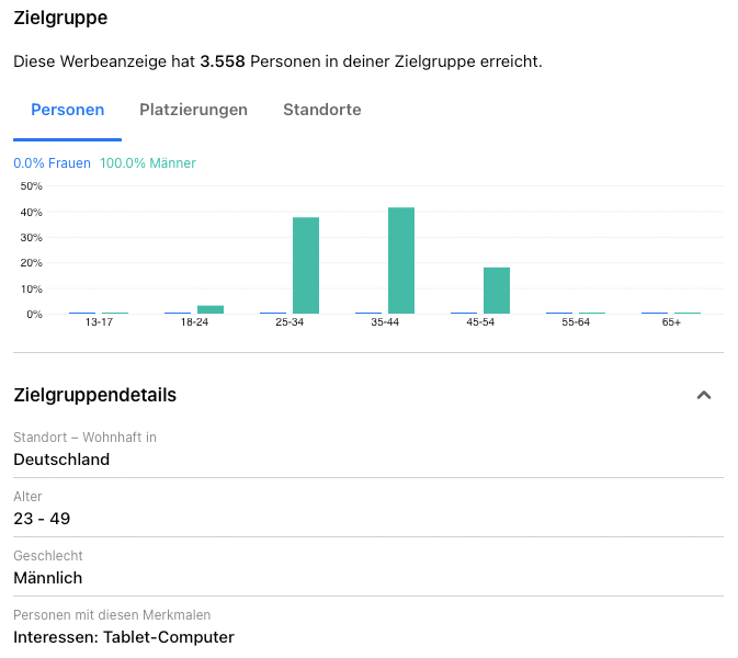 Zielgruppe Facebook Werbung einstellen